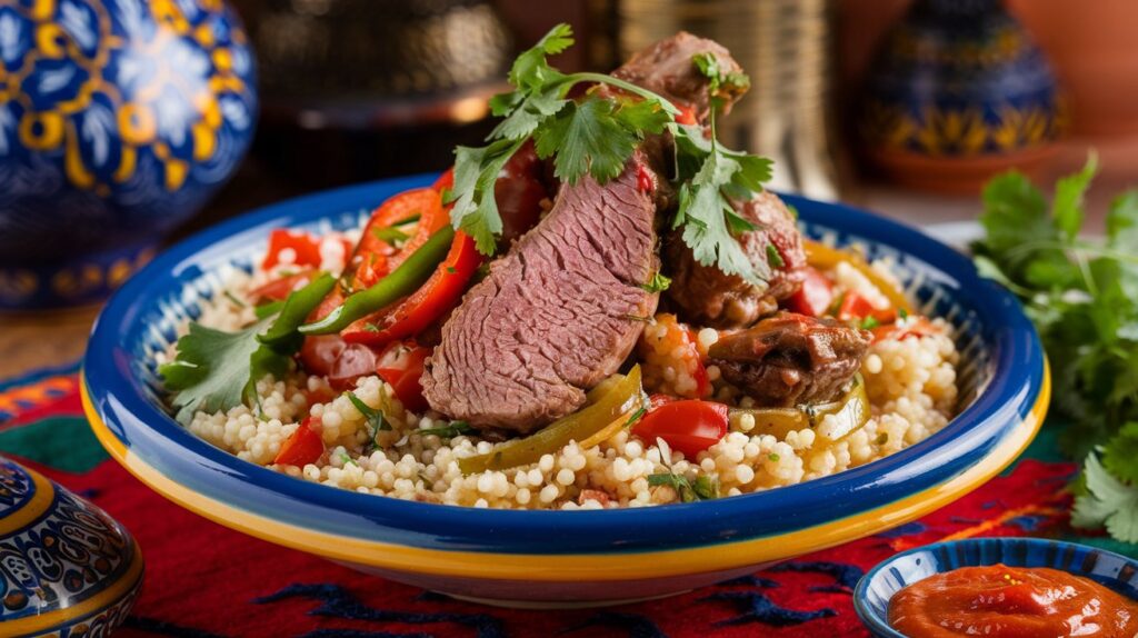 SPICY LAMB COUSCOUS WITH HARISSA